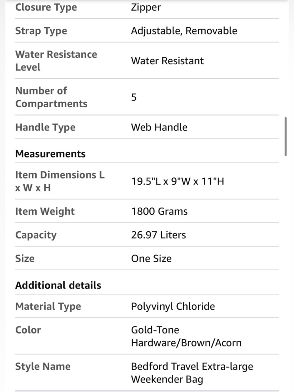 Michael Kors Brown & Black Stripe Bedford XLTravel Duffle & Matching wristlet - Picture 16 of 16